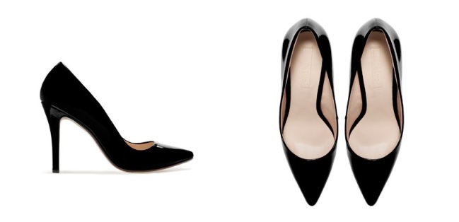Zara black heels